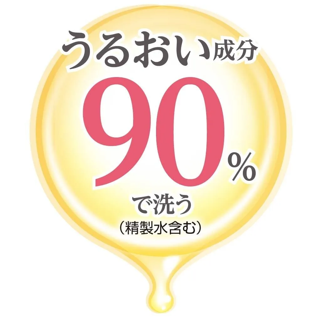 うるおい成分90％配合を示すアイコン