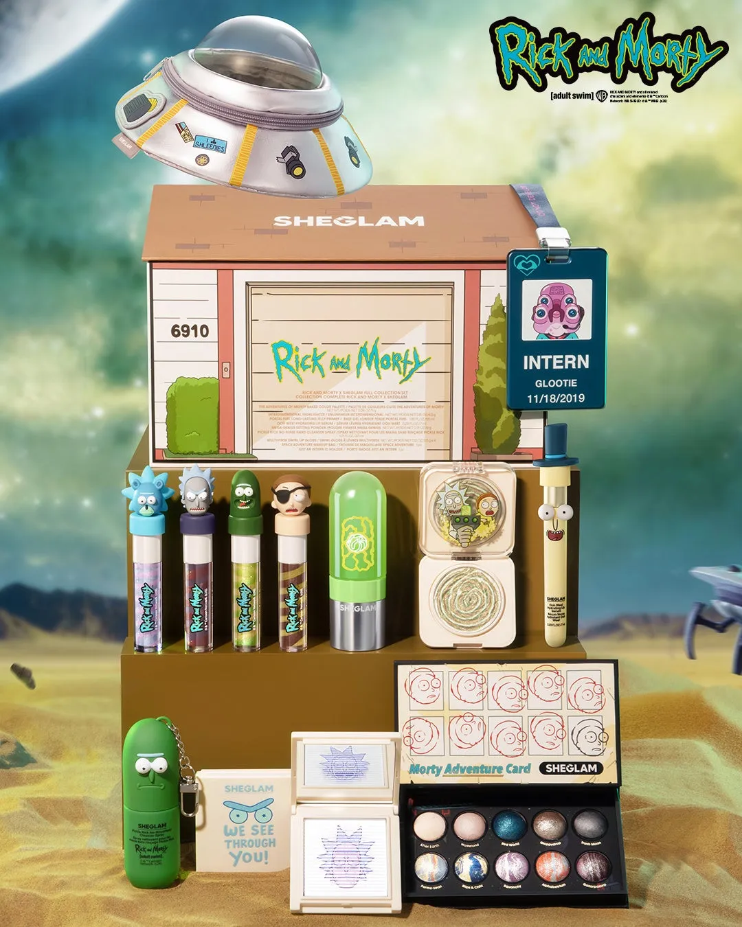 Rick and Morty 2.0 x SHEGLAMの全ラインナップ集合写真