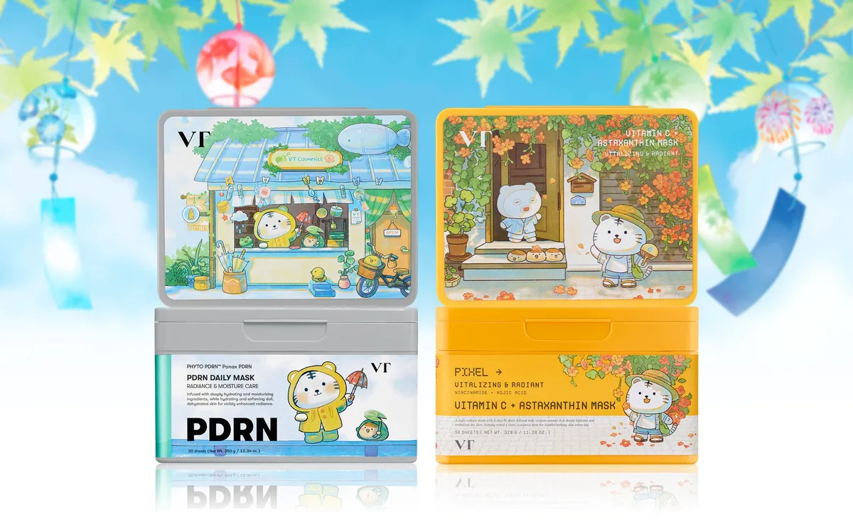 人気イラストレーターAcornzzi氏による夏らしい限定デザインのデイリーマスク