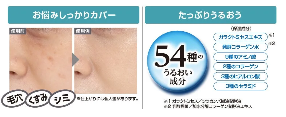 お悩みカバーと成分の紹介