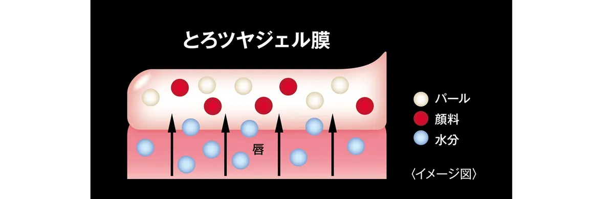 とろツヤジェル膜の仕組み図解