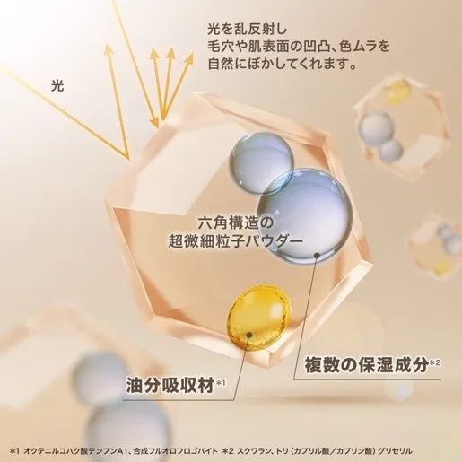 六角構造パウダーの仕組み図解