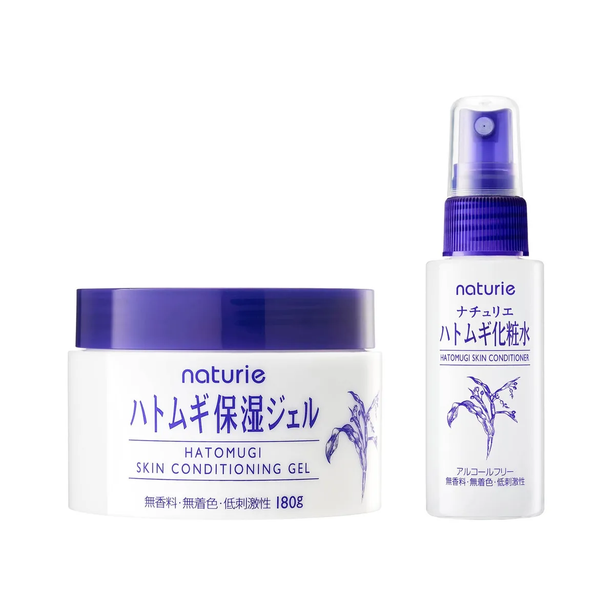 ナチュリエ ハトムギ保湿ジェルと限定ハトムギ化粧水ミストボトルのセット