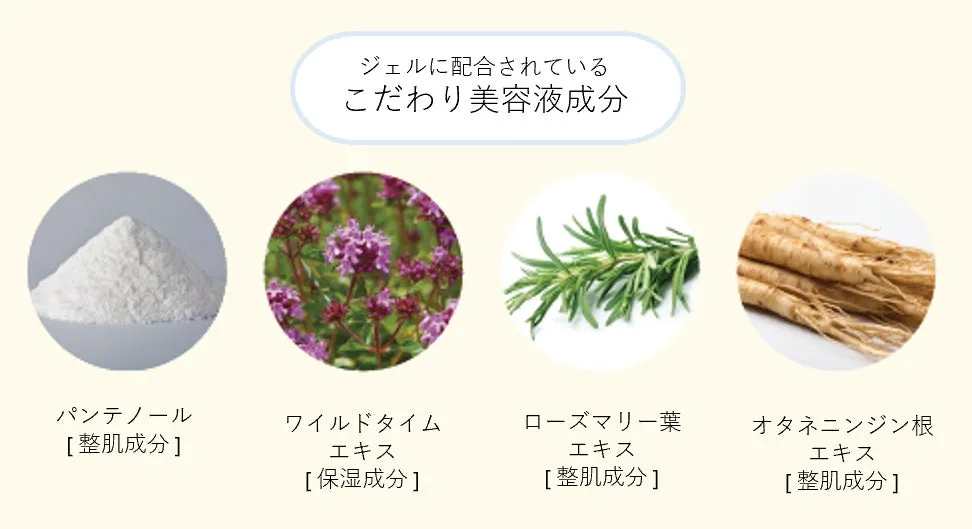 こだわりの美容液成分のイメージイラスト