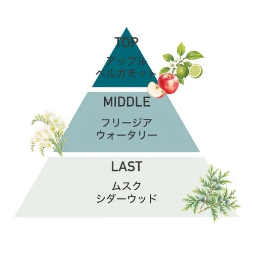 アクアティックフローラルの香りの構成図