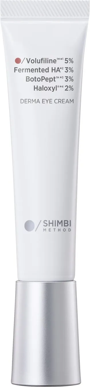 SHIMBI METHOD ダーマアイクリームのスタイリッシュなチューブデザイン
