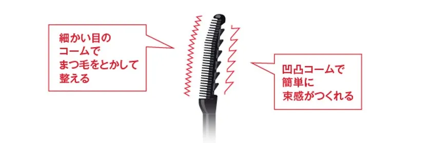 束感を作るためのコーム設計図