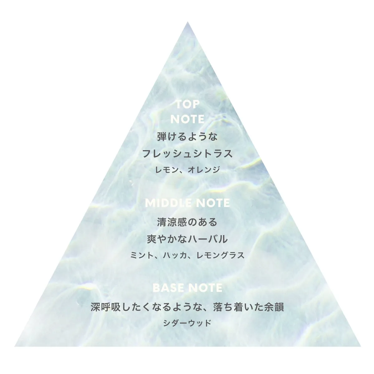 爽やかな香りの構成図
