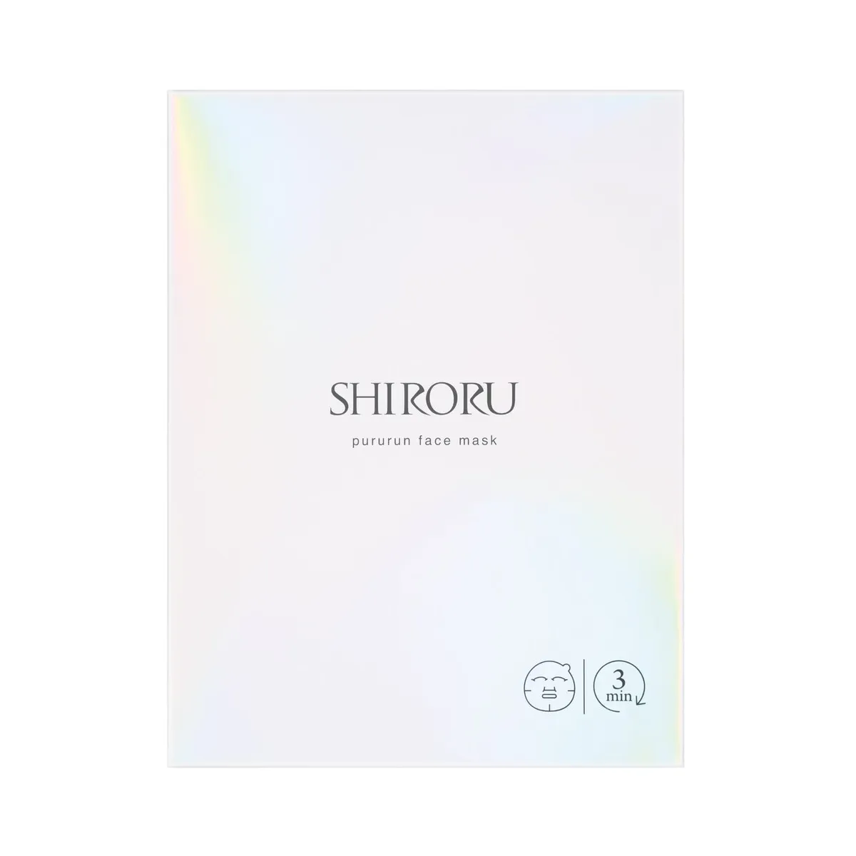 シンプルでクリーンな印象のぷるるんフェイスマスク ブライトの個包装パッケージ