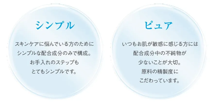 Ⅱシリーズが大切にするシンプル＆ピュアのコンセプト